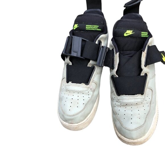 2018 Nike Air Force 1 Low Utility Spruce Fog Black Size 13 - Picture 10 of 16